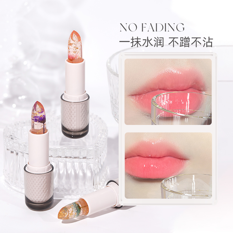 NOVO6059鲜花温感变色口红唇膏保湿不易沾杯千人千色补水渐变显白
