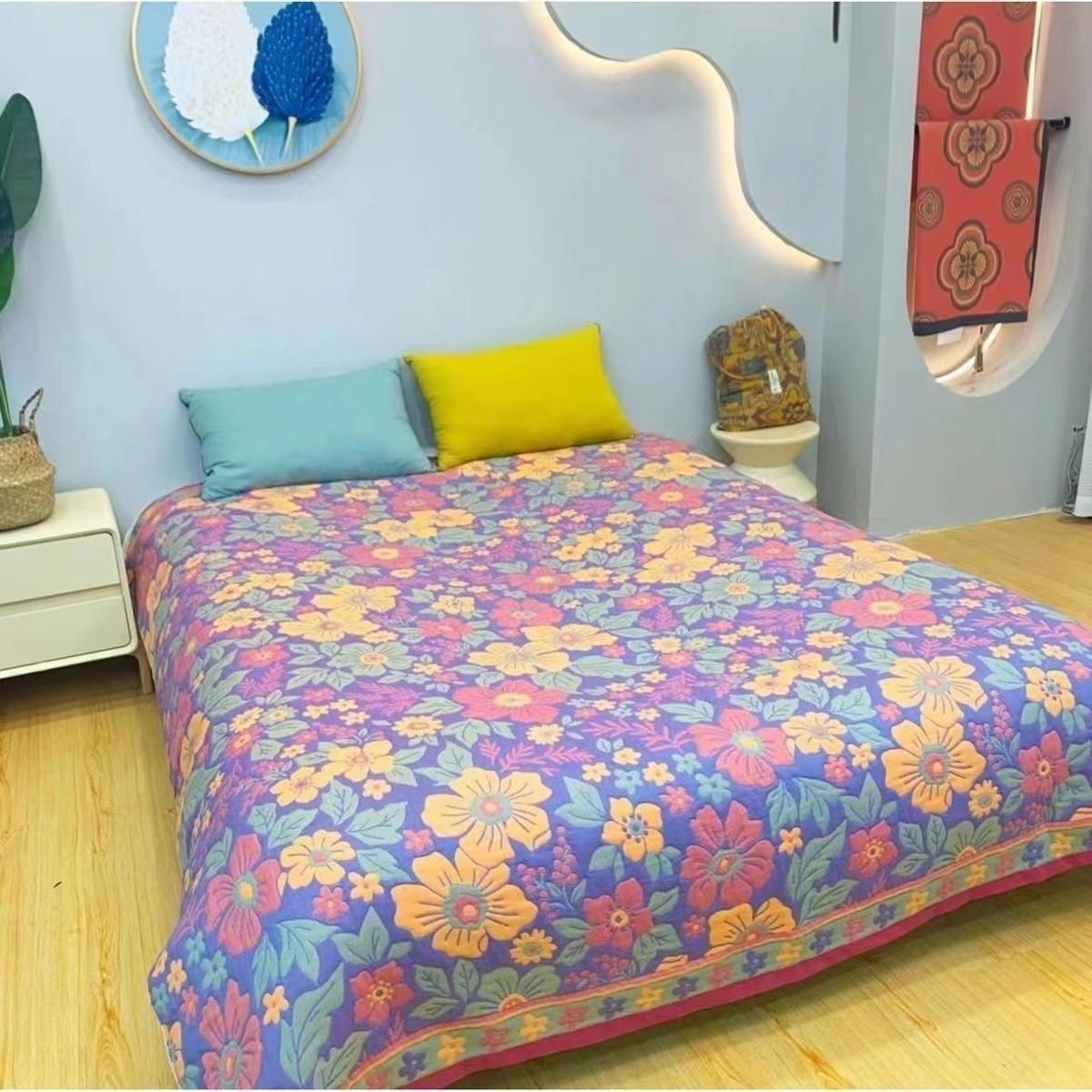 200*230多层毛巾被床盖盖毯四季通用柔软舒适高端新品双面多功能