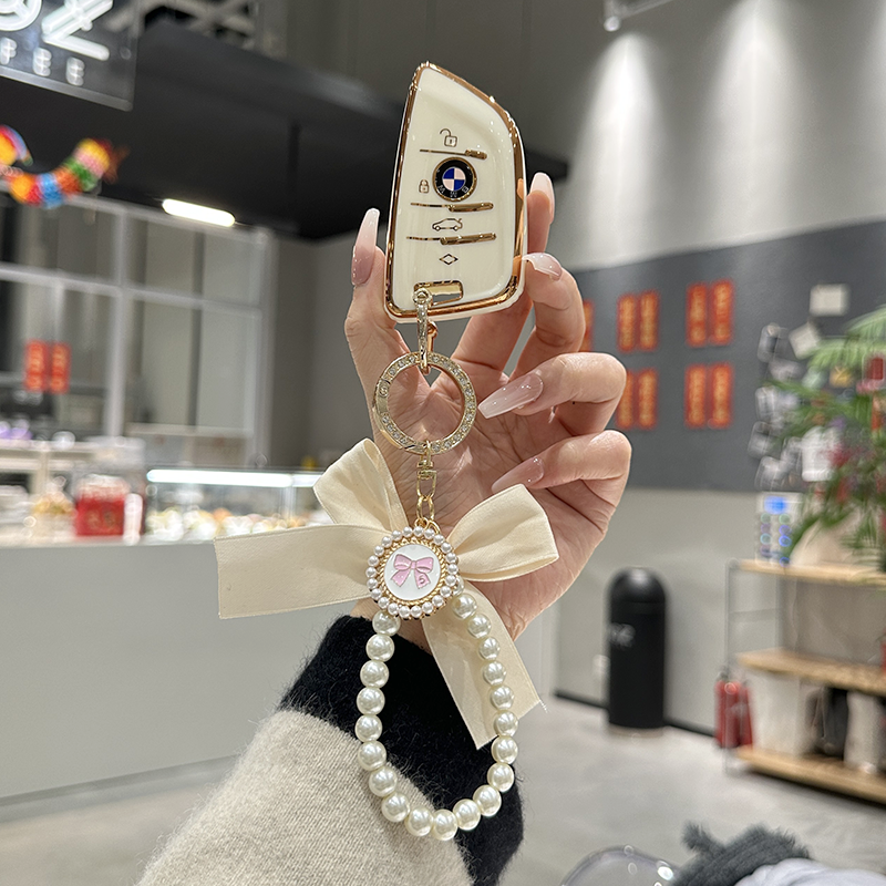 适用宝马3系钥匙套5系x3车x1扣x5专用530可爱汽车高档钥匙保护壳