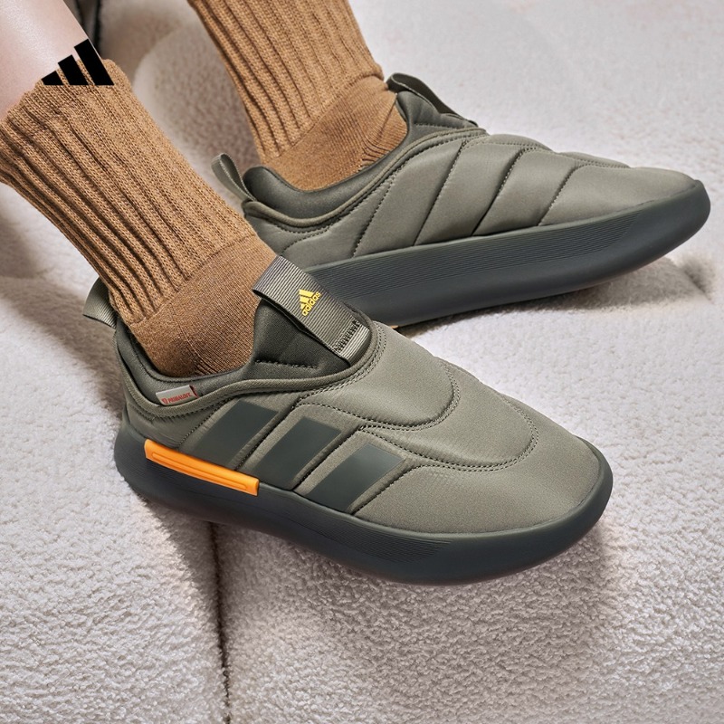 阿迪达斯 马年红品ADIPUFF面包鞋型男女款经典运动鞋棉鞋 IF4228