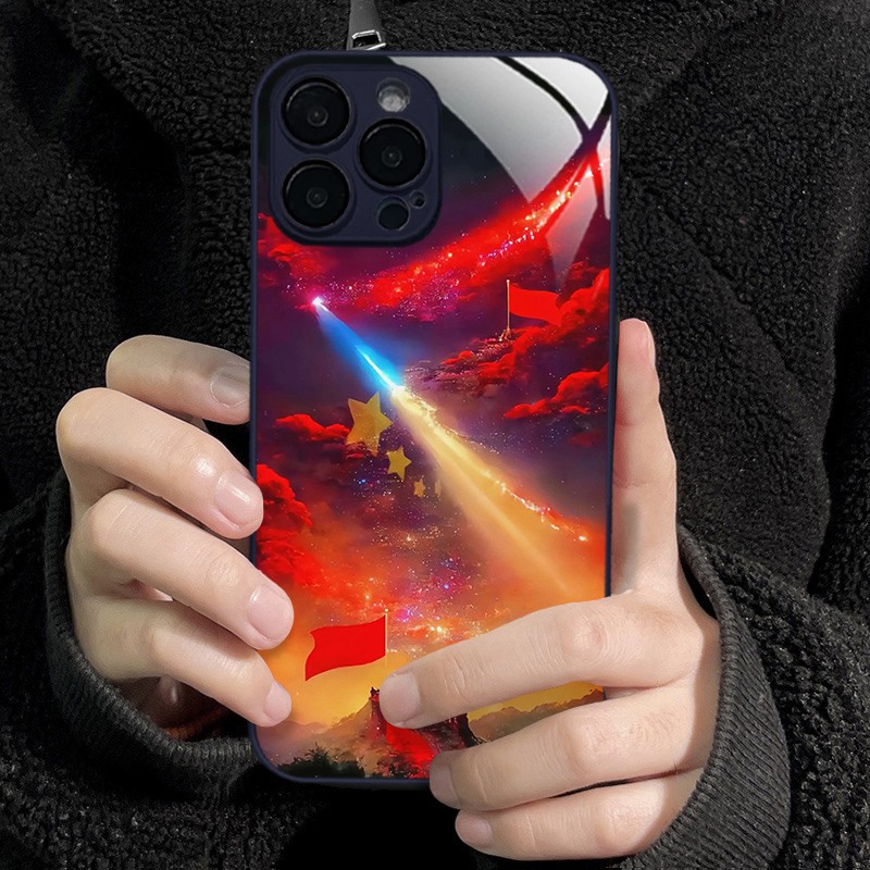适用苹果15promax/华为/小米/oppo/vivo中国红旗长城男士手机壳