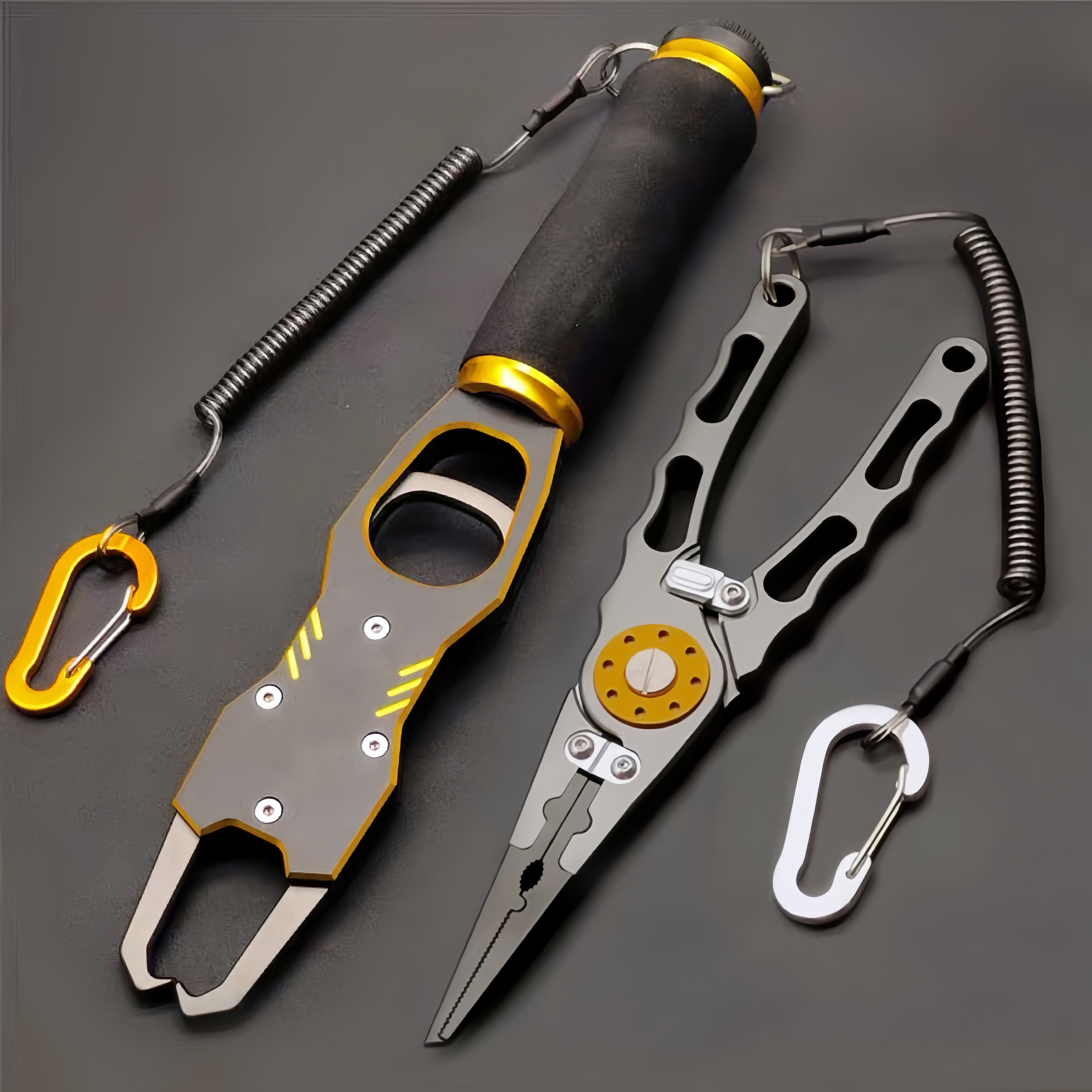 铝合金带称大物控鱼器路亚钳套装多功能海钓钓鱼钳子防滑鱼线工具