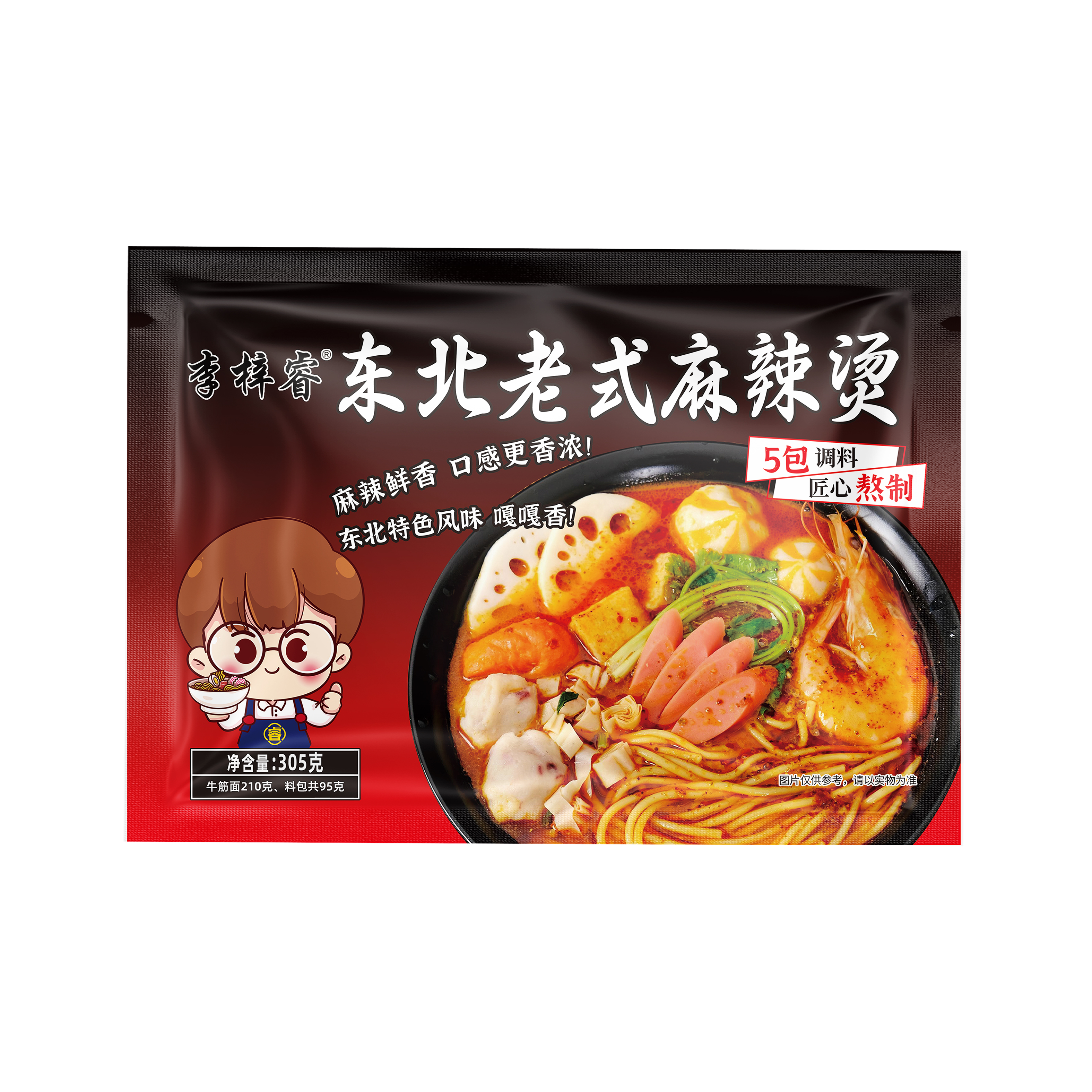 李梓睿东北老式麻辣烫305g*6袋