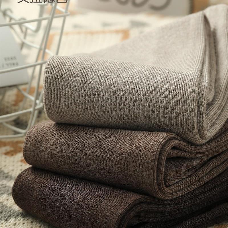 美拉德奶咖色打底裤袜秋冬季白色连裤袜女加厚薄绒保暖灰色踩脚袜