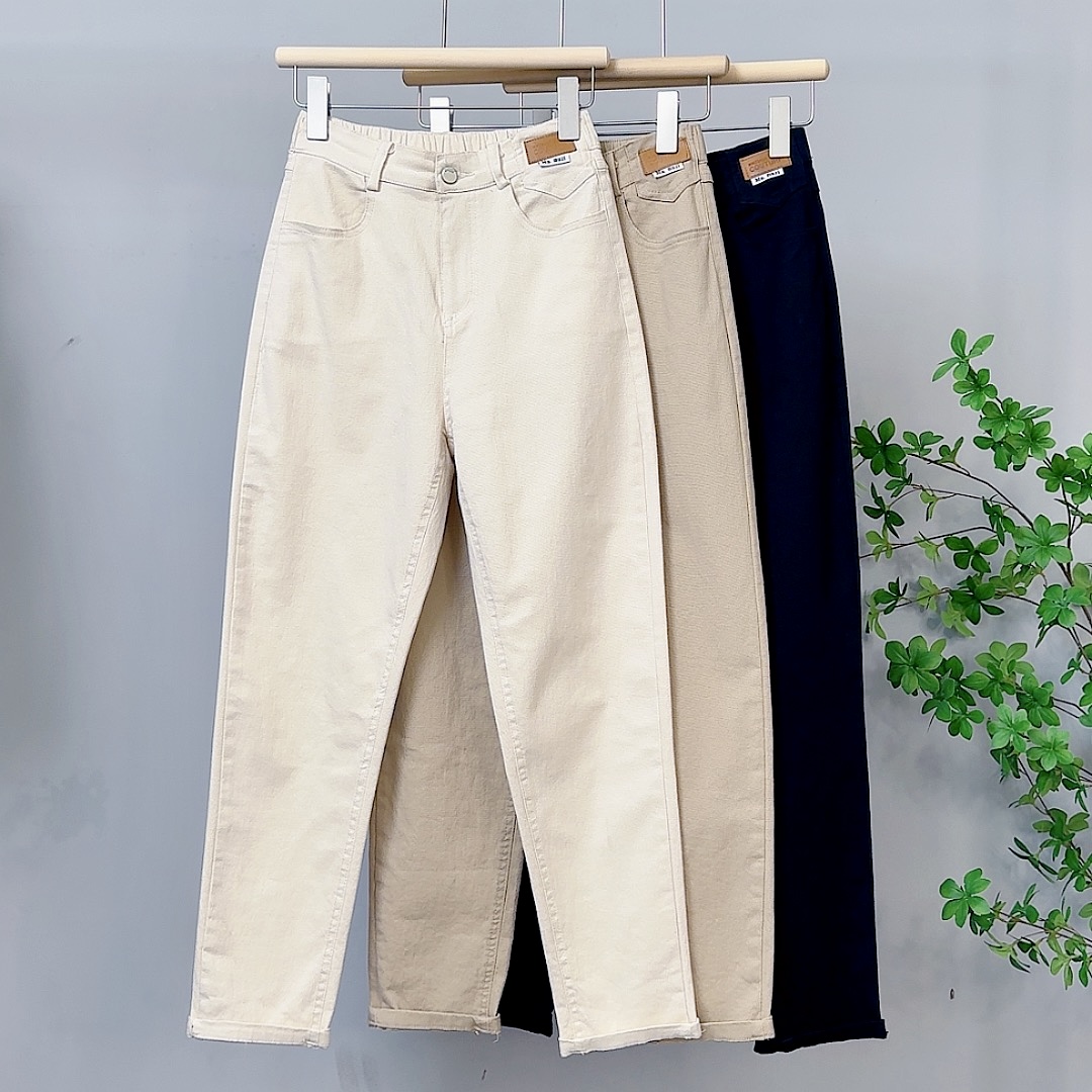 老爹裤女秋冬新款宽松大码百搭高腰显瘦弹力休闲裤哈伦裤女长裤潮