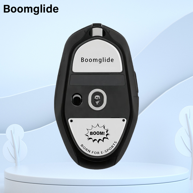 热款顺滑钢化玻璃鼠标脚贴适用于罗技无线G303 Shroud玻璃脚垫贴