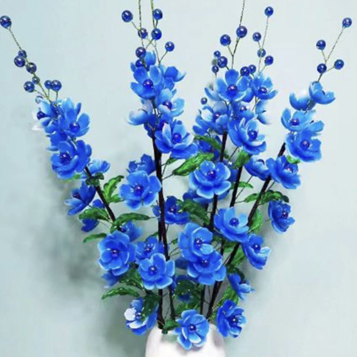 仿玉款木槿花材料包diy手工串珠花束散珠子材料手工花束装饰品