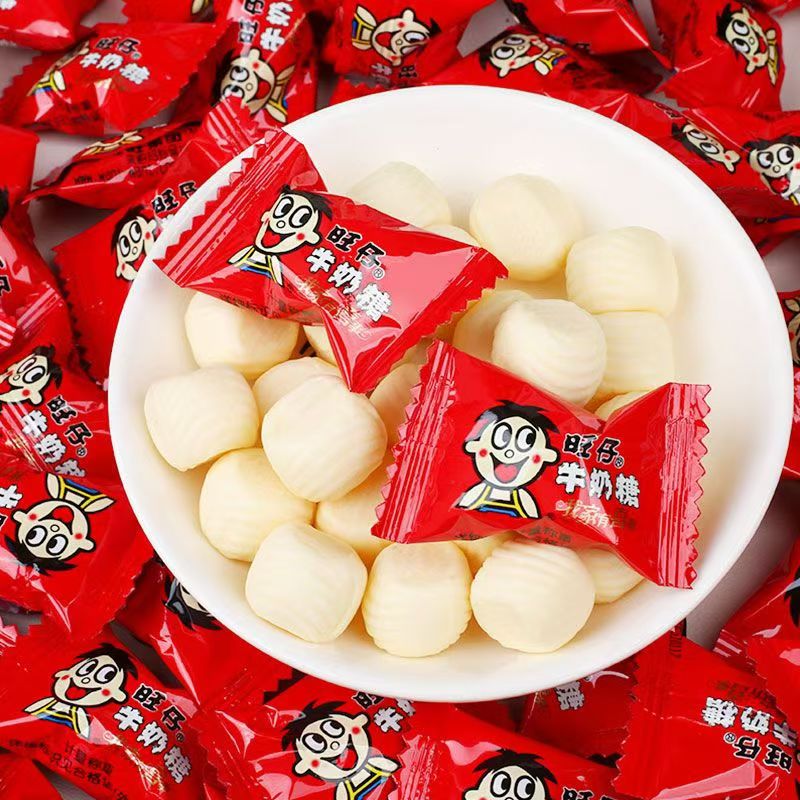 旺仔牛奶糖原味软糖儿童糖果散装网红解馋小零食结婚喜糖整箱批发