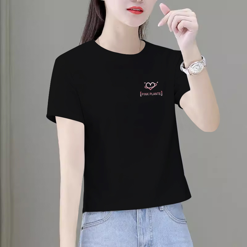 2026夏季新款小个子短款t恤女宽松洋气休闲百搭显瘦女士恤短袖女