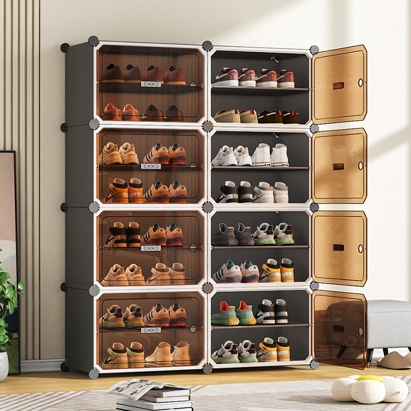 【高级茶门】鞋柜多层家用门口简易鞋架子防尘入户玄关出租房大容量