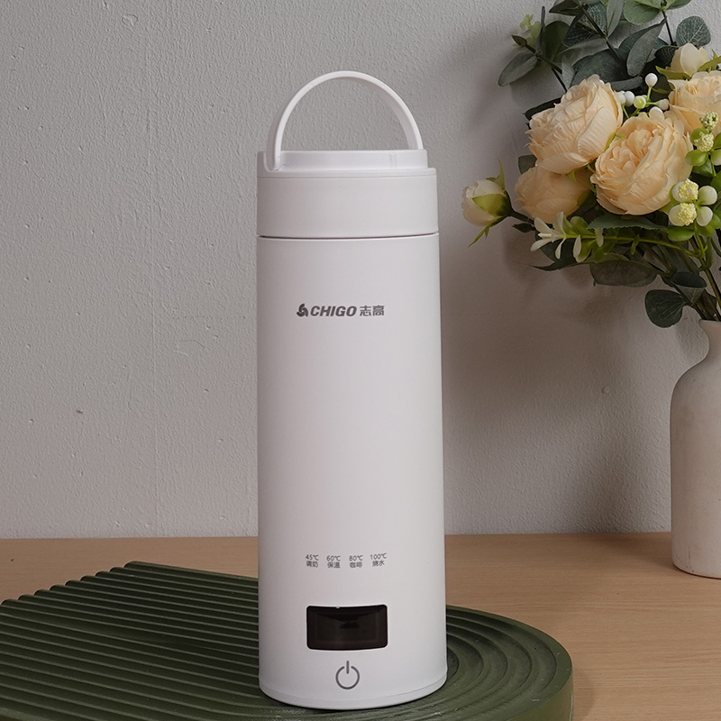 Chigo/志高烧水杯便携式烧水壶旅行电热水杯泡茶保温杯电加热水壶