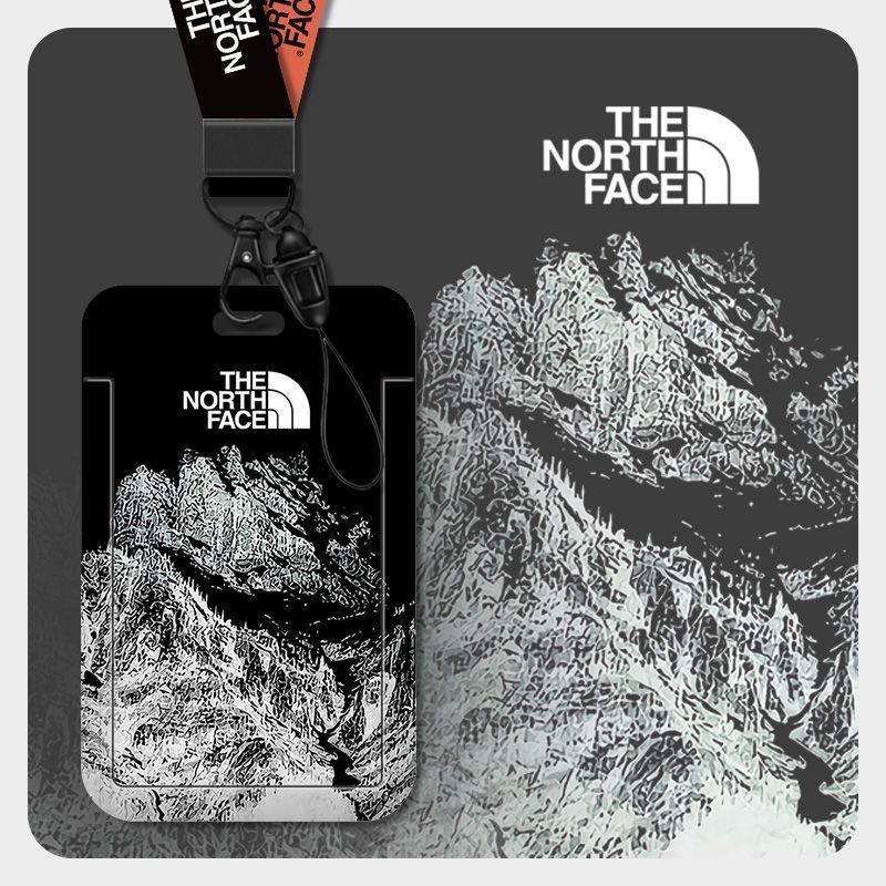 潮牌雪山夕阳公交卡保护套学生饭卡校园一卡通门禁地铁卡套钥匙扣