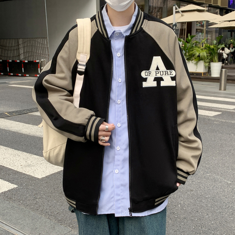 上新春款棒球服外套青少年时尚夹克棒球服休闲运动套装百搭外套