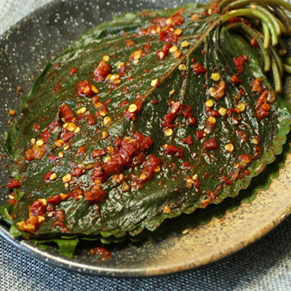 延边朝鲜族苏子叶咸菜245gX2袋