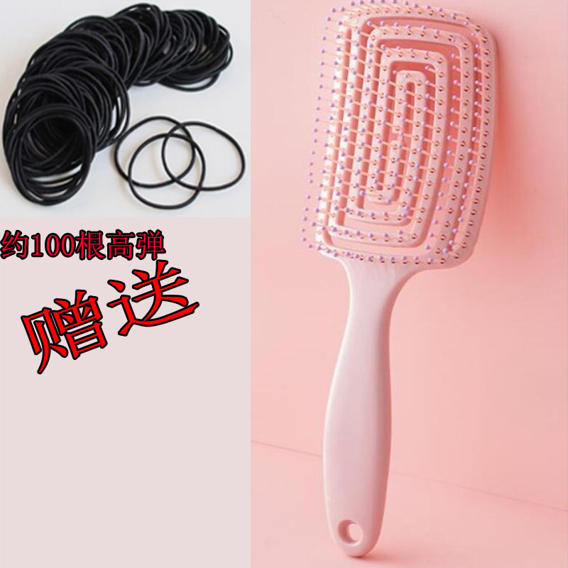 诗泊雅蓬松高颅顶梳子头发神器女士造型排骨梳+赠送100根高弹