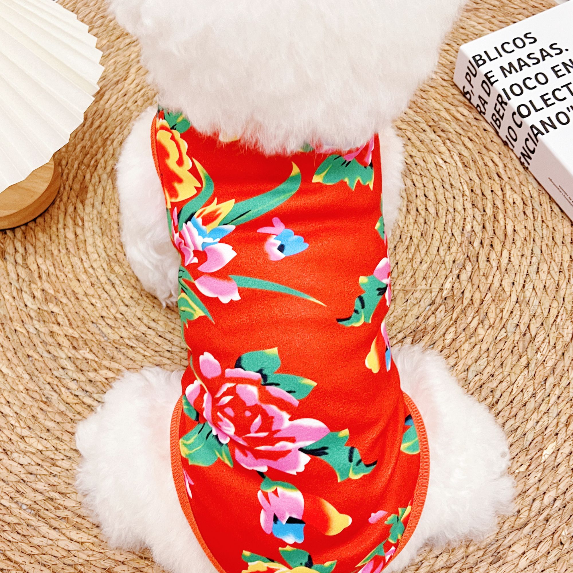 狗狗猫咪尺码衣服迎龙年柯基金毛比熊小中大型犬宠物过年冬款绒衣