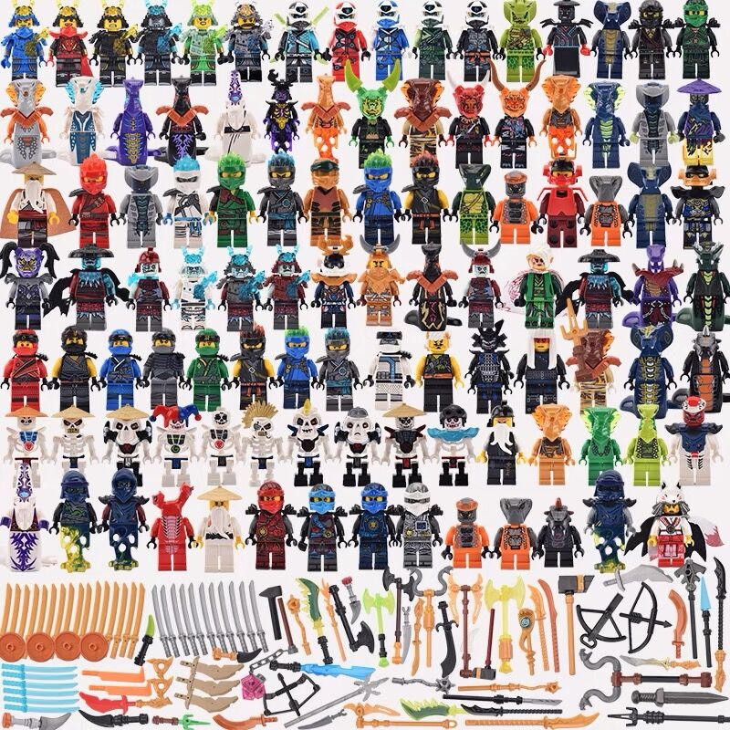 2024新品幻影忍者小人仔积木益智拼装玩具男孩子蛇怪乐高武器拼插