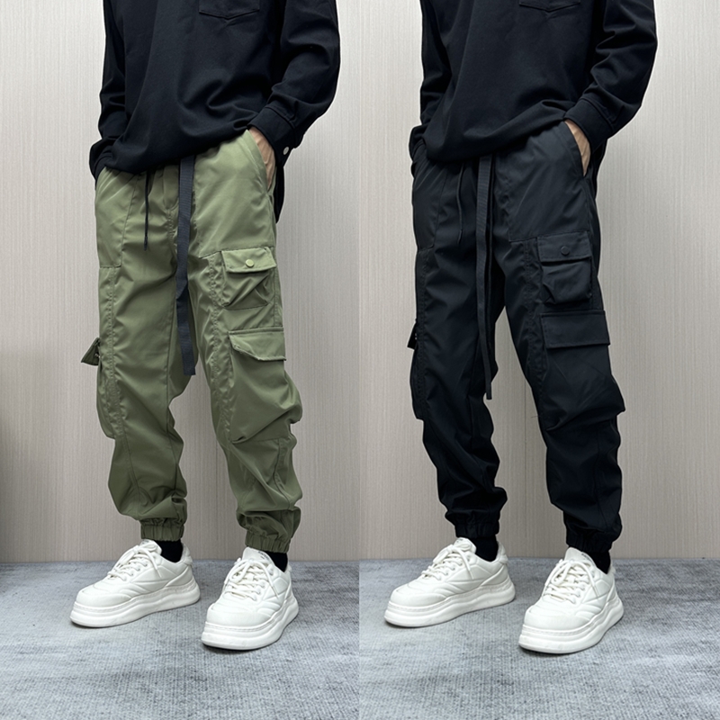 昊Studio秋季男士百搭复古户外宽松工装裤休闲裤网红洋气炸街男装