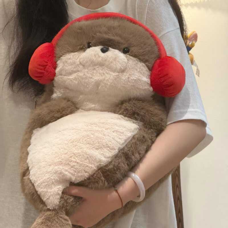 软萌海豹玩偶可爱海獭公仔毛绒玩具布娃娃睡觉抱枕生日礼物送女生