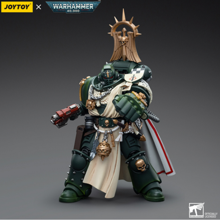 JOYTOY/暗源战锤黑暗天使 装备动力拳的导师 1:18成品可动模型