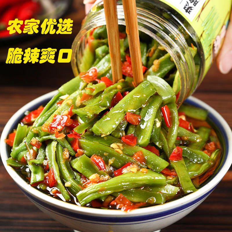 剁椒贡菜240g下饭菜开味即食脆椒辣椒酱凉拌咸菜榨菜拌饭