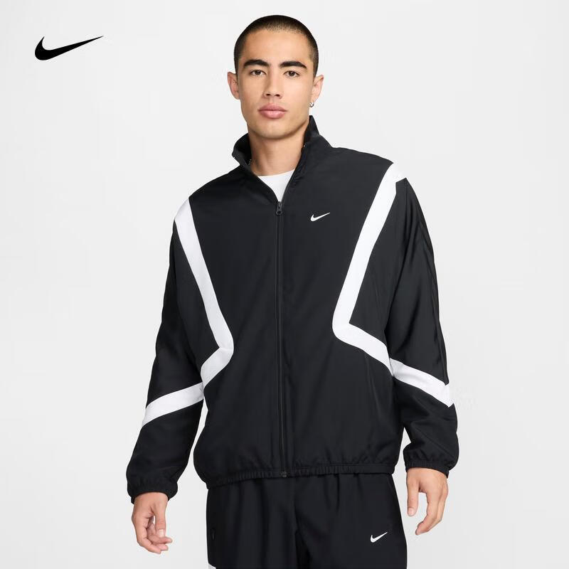耐克（NIKE）ICON 男子防风立领梭织篮球夹克 FZ0249-010