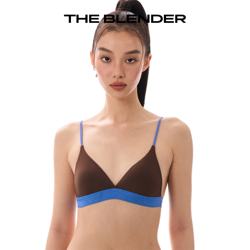 Theblender达播撞色法式辣妹风三角杯无痕舒适内衣