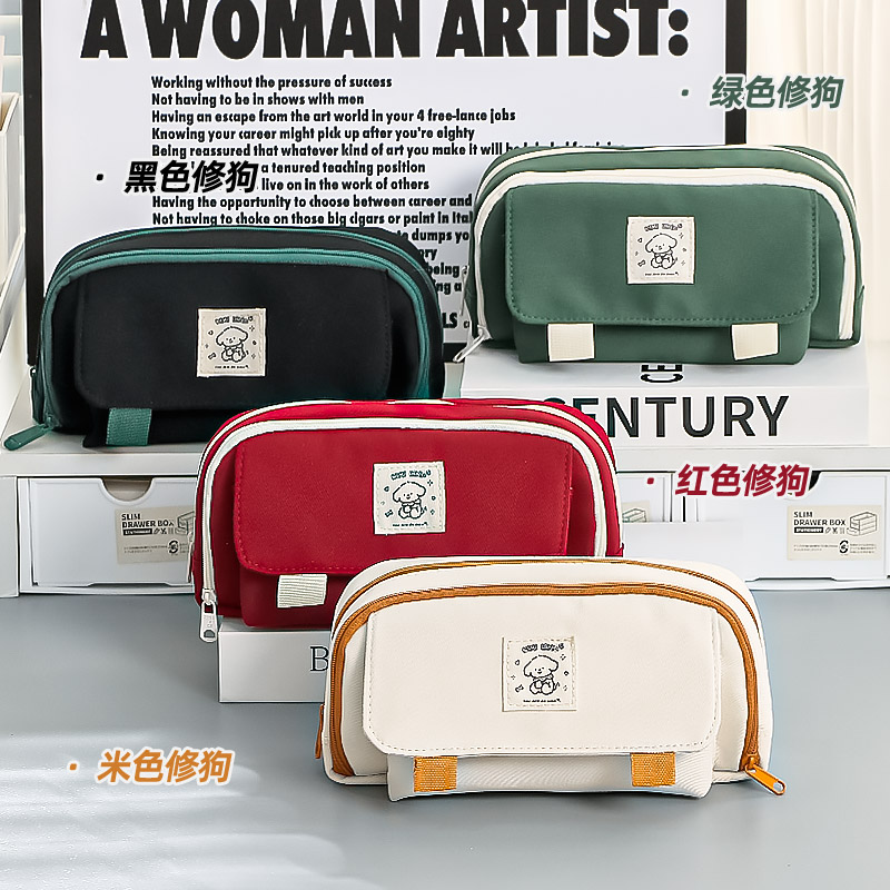 开学装备2025网红笔袋大容量女生简约文具盒男孩小学生初中高颜值