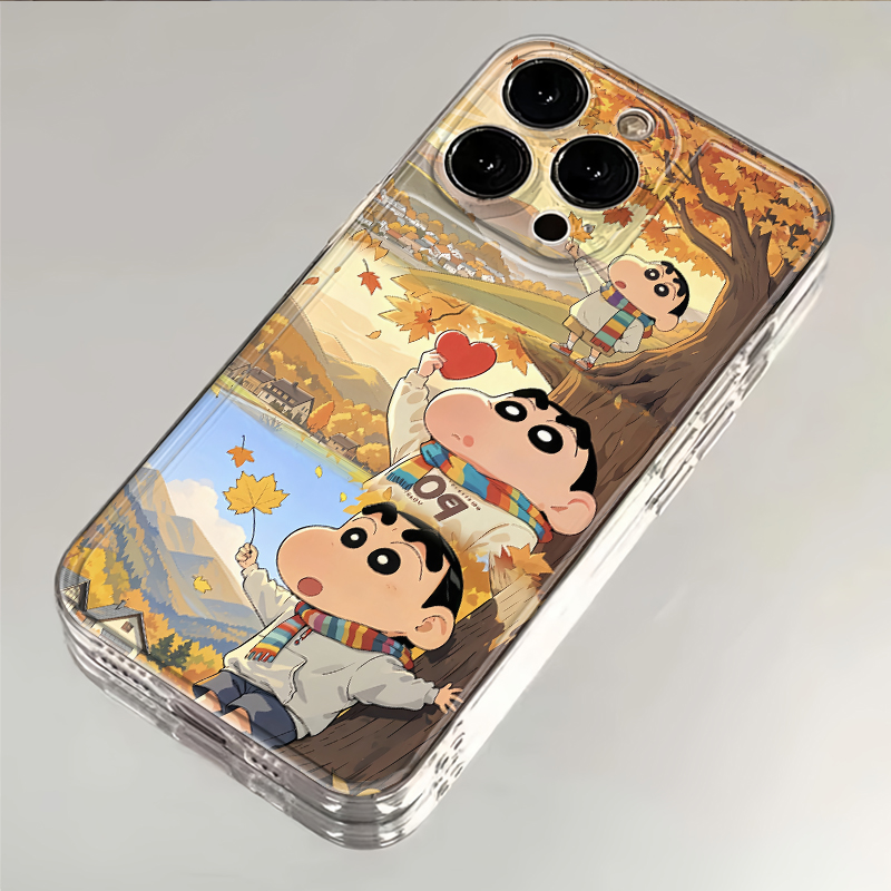 枫叶小新适用iphone16苹果15手机壳小米OPPO华为VIVO荣耀一加魅族