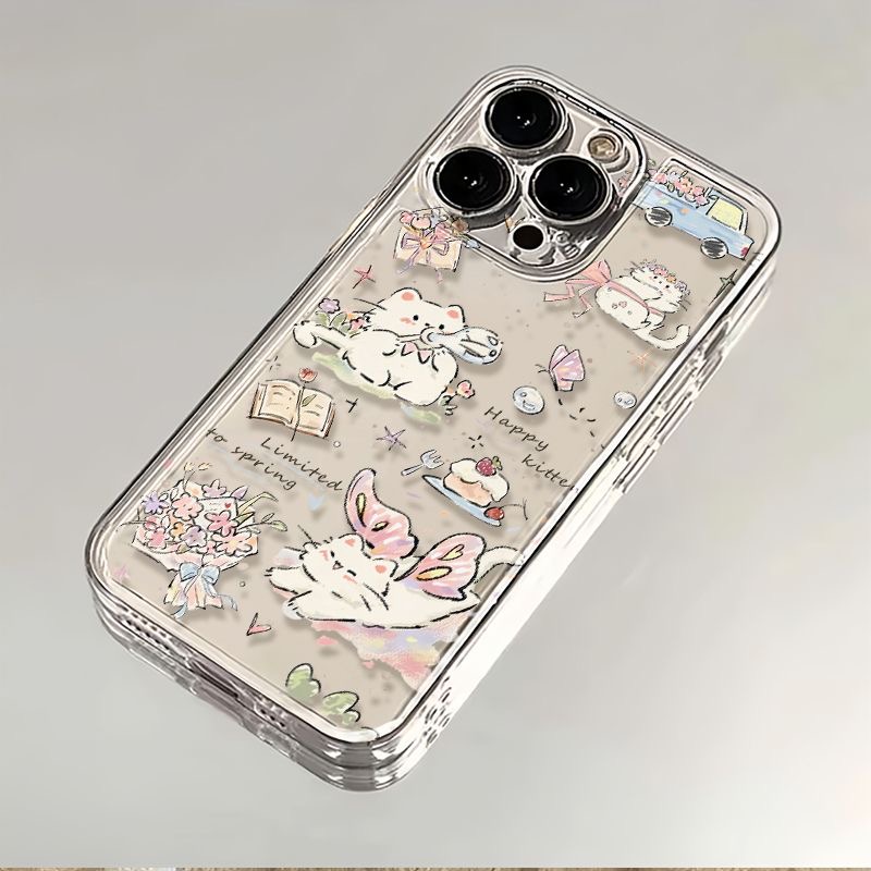 猫咪心事适用iPhone15/13苹果14手机壳11/12华为vivo小米oppo软壳