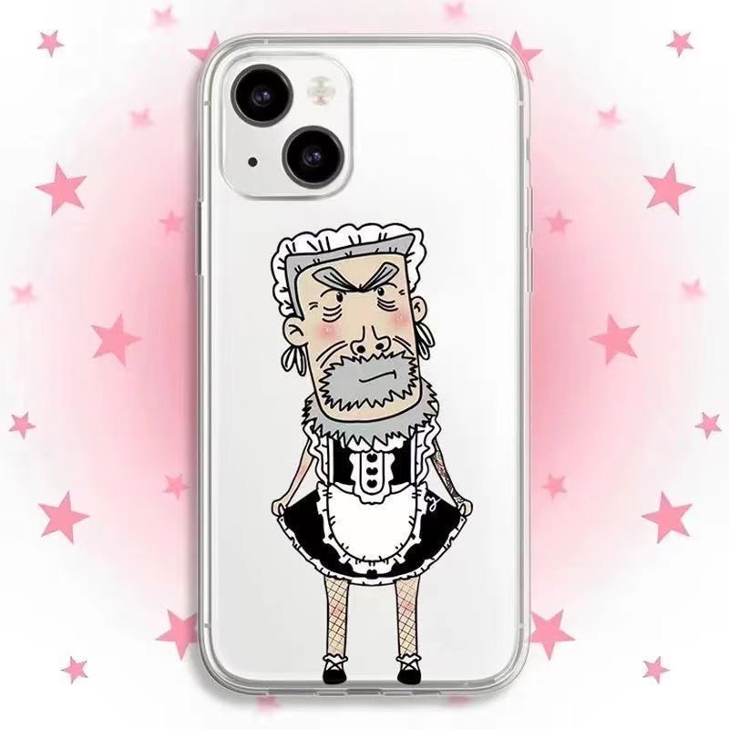 搞怪牛爷爷适用iPhone15/13苹果14手机壳11/12华为vivo小米oppo软
