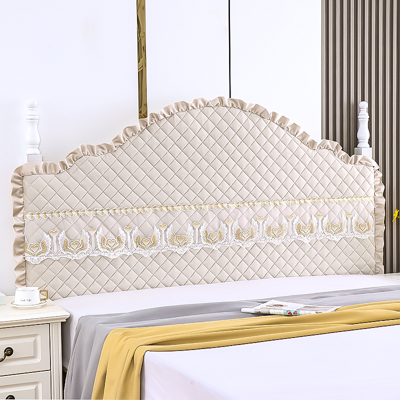 欧式床头罩定做各种异性弧度半圆床头罩韩版漏柱子木板床头罩软包