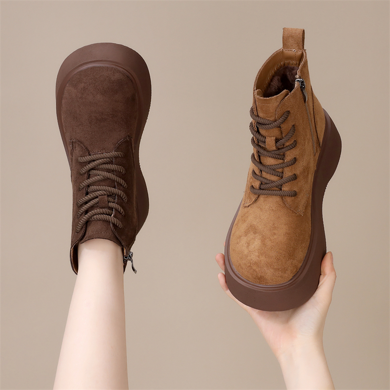 厚底勃肯鞋女马丁靴女