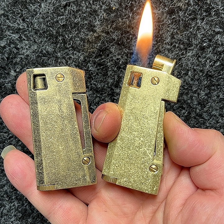 老式侧压煤油打火机 怀旧煤油打火机 复古经典侧按压打火机 包邮
