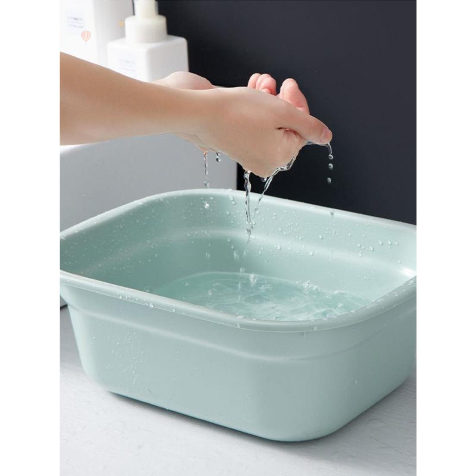 家用长方形塑料洗脸盆加厚加深大容量学生宿舍洗衣服盆宠物洗澡盆