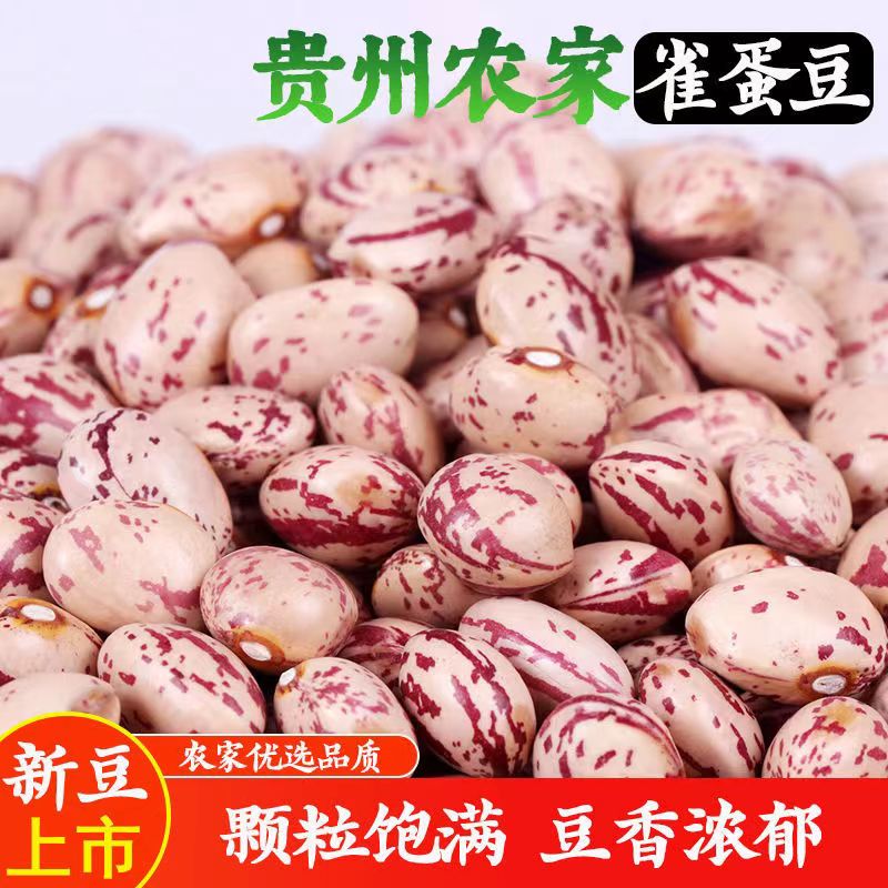贵州奶花豆芸豆雀蛋豆白花豆饭豆饱满精选五谷杂粮