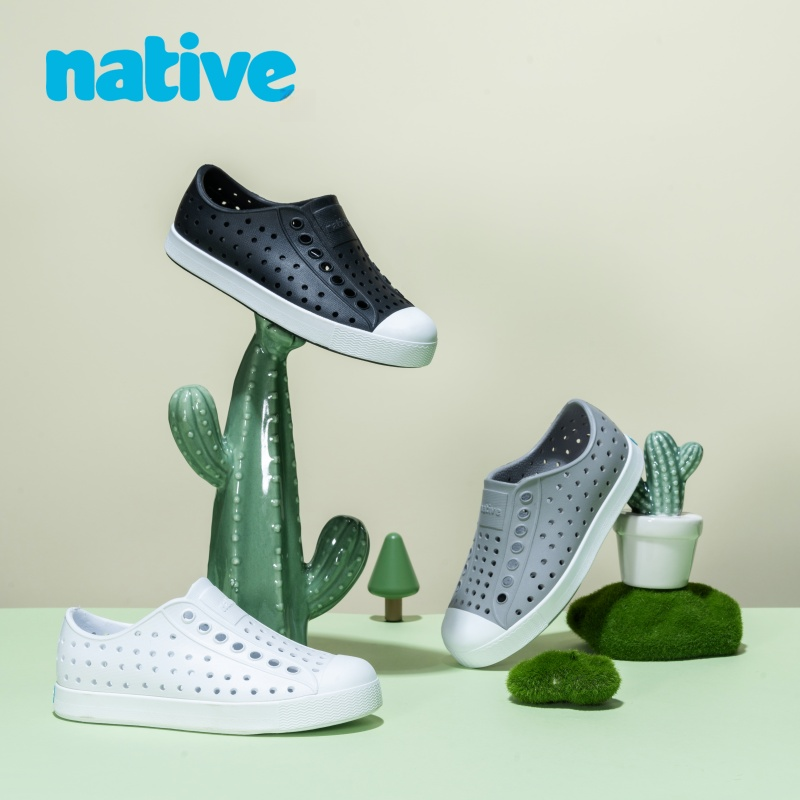native【成人经典】新品休闲凉鞋溯溪鞋低帮小白鞋男休闲速干洞洞鞋