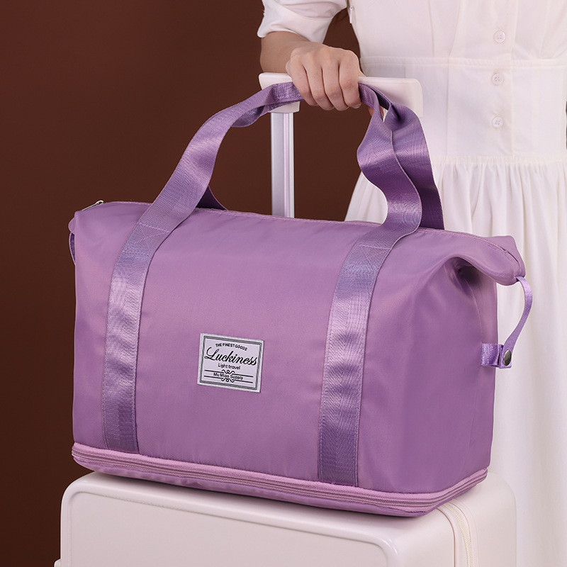 时尚健身包女短途行李包手提大容量收纳袋折叠轻便旅行旅游收纳袋