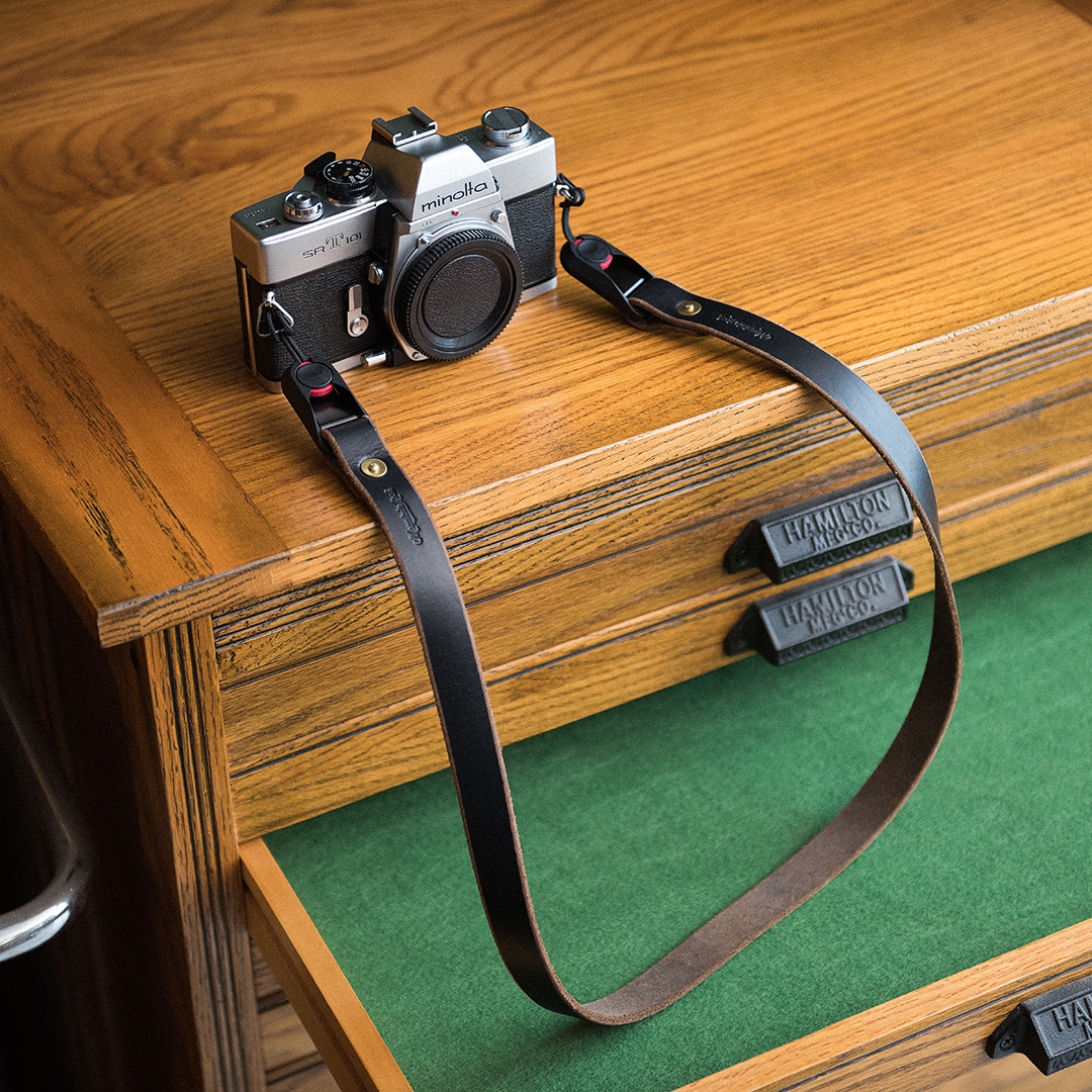 真皮复古微单相机快拆肩带 单反背带 美国Horween皮革 手工制作