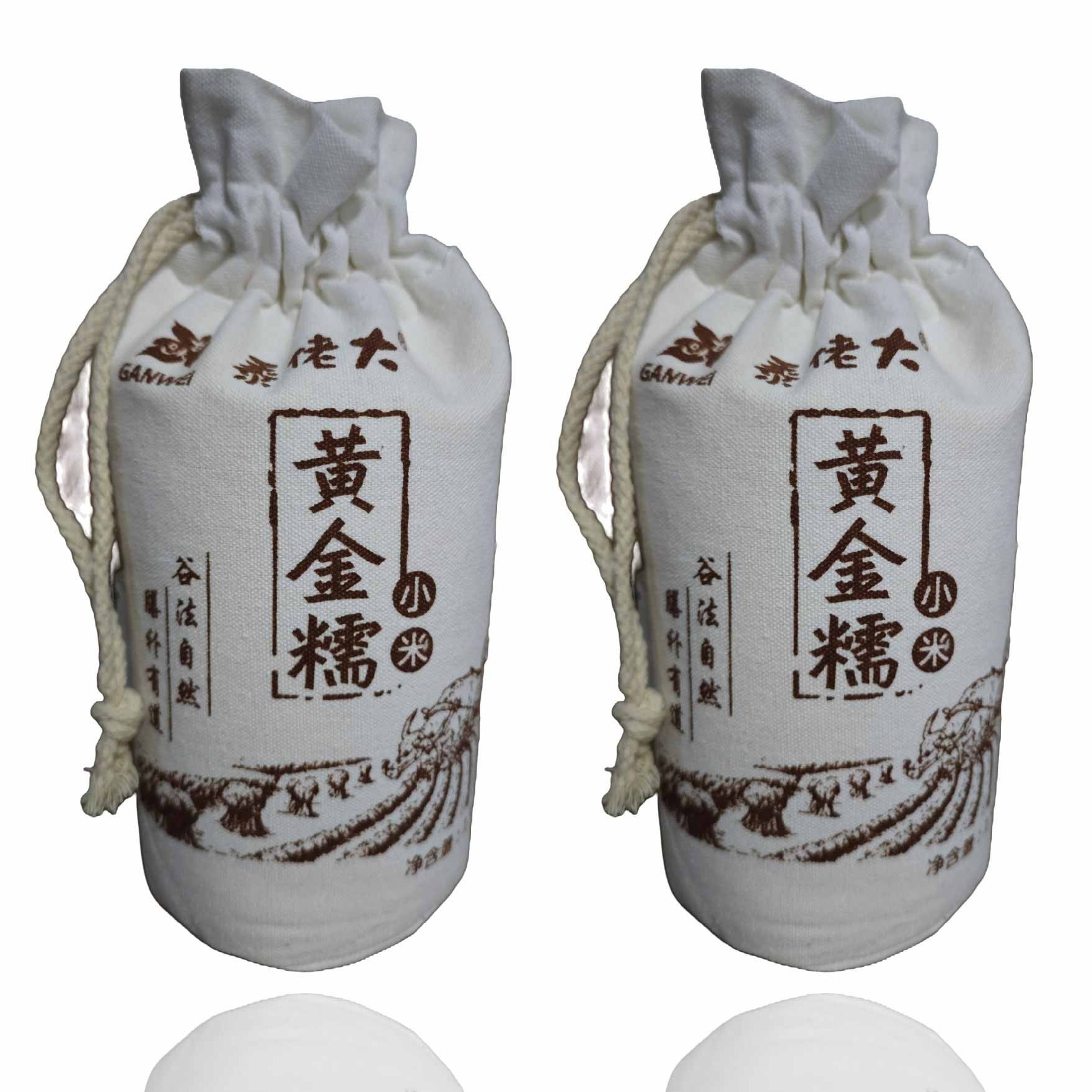 黍佬大帆布袋黄金糯小米1.5kg