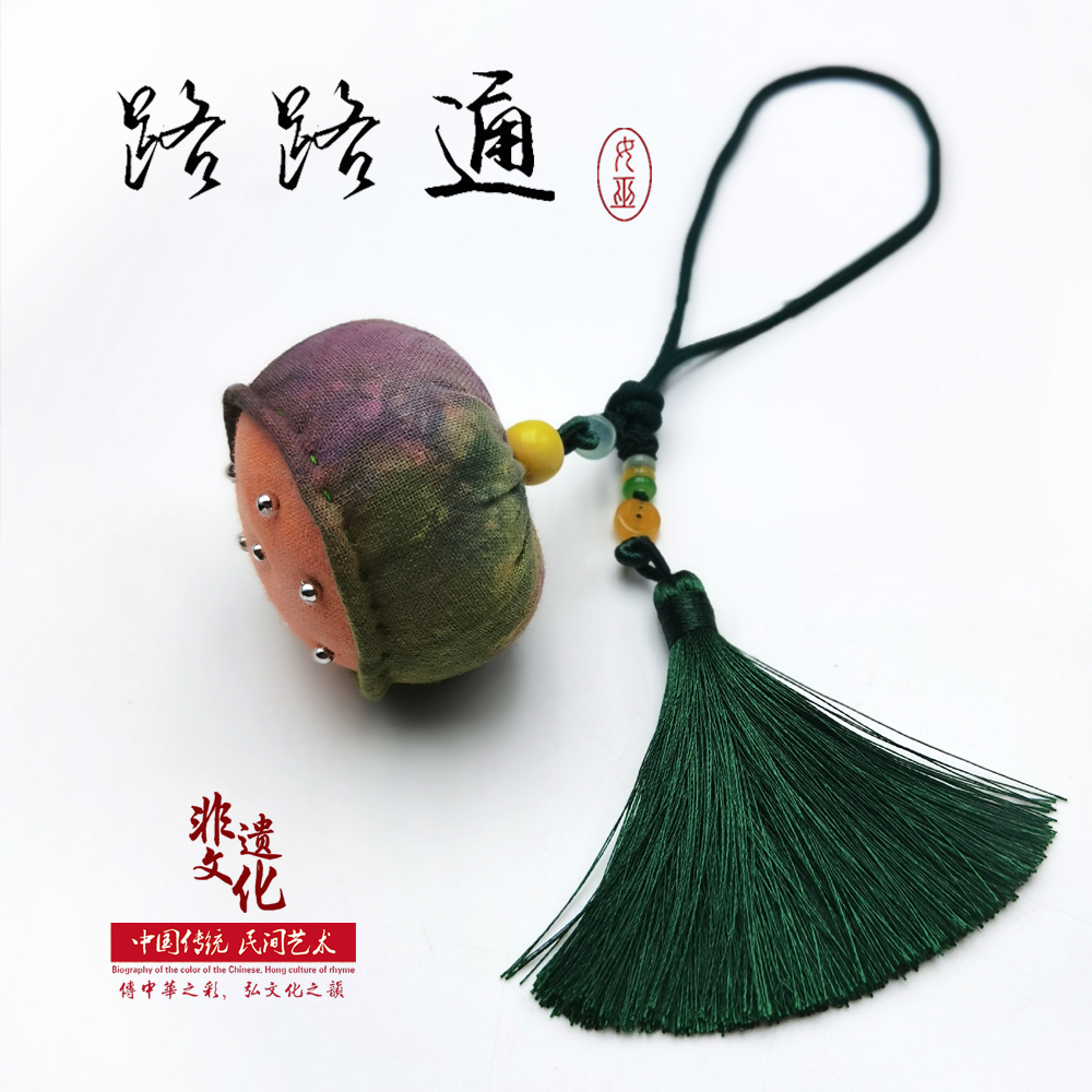 布艺女巫莲蓬香包国货非遗品牌传统纯中草药驱疫扶正手工纯棉挂饰