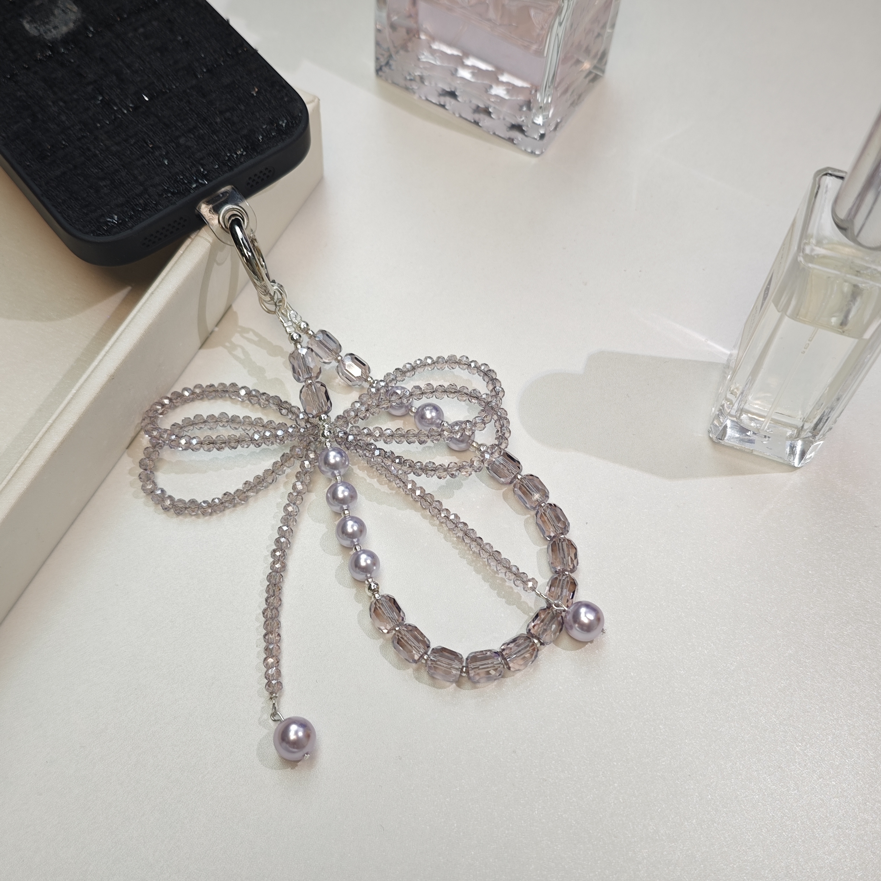 【紫夜】手机链手工女款通用短款手提创意手机链钥匙扣手机挂绳挂件