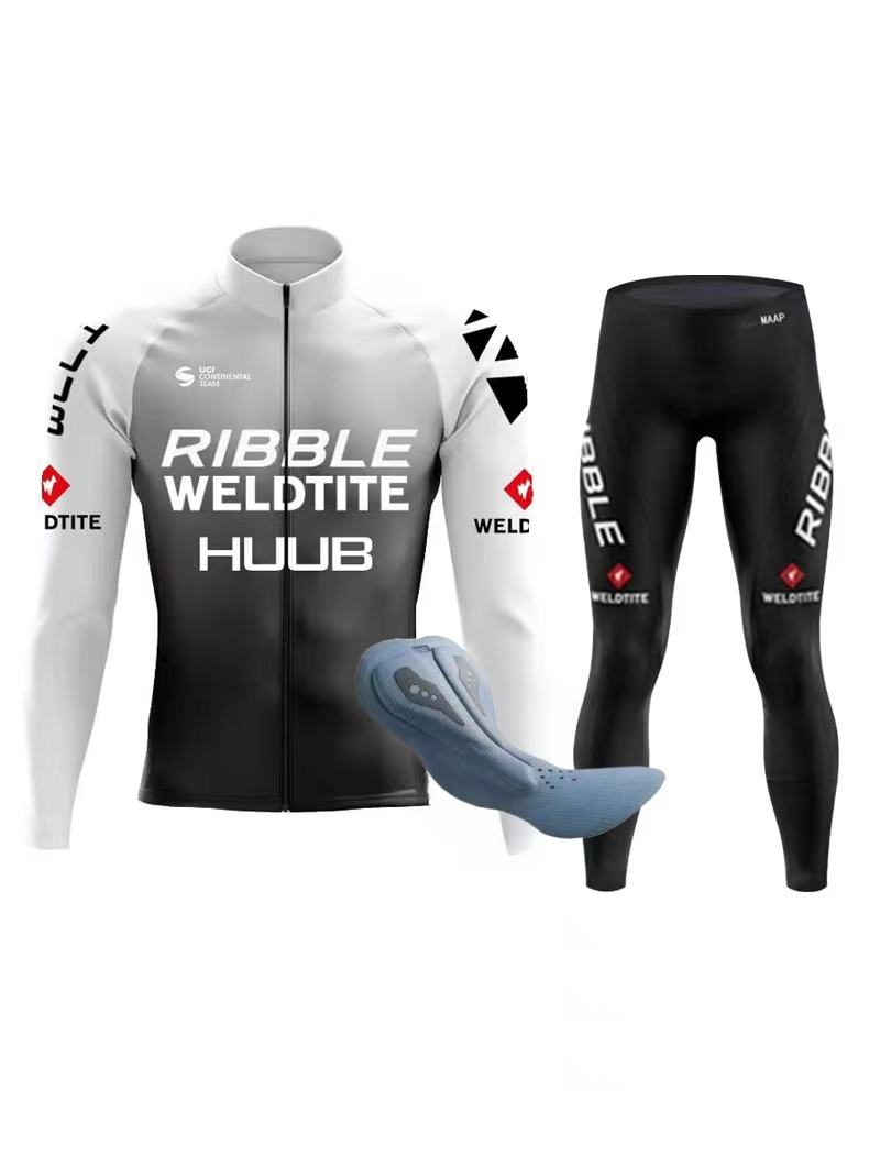 春秋季车队男款骑行服公路车户外山地自行车防风透气骑行长袖套装