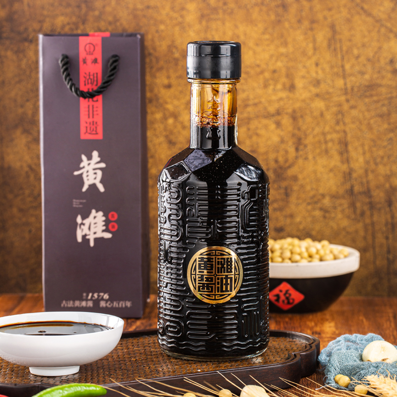 黄滩牌黄滩酱油 三年陈酿古法手工酿造天然特级粮油调味350ml
