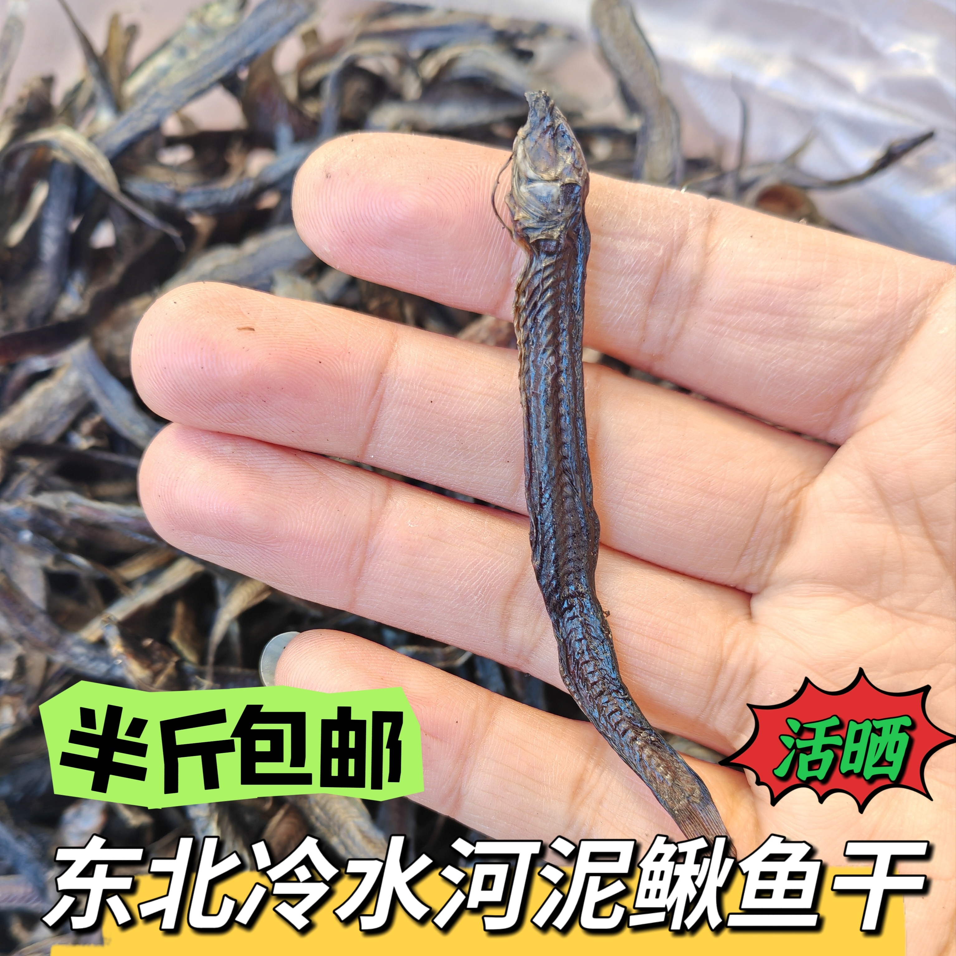 东北冷水活晒河泥鳅鱼干  半斤包邮