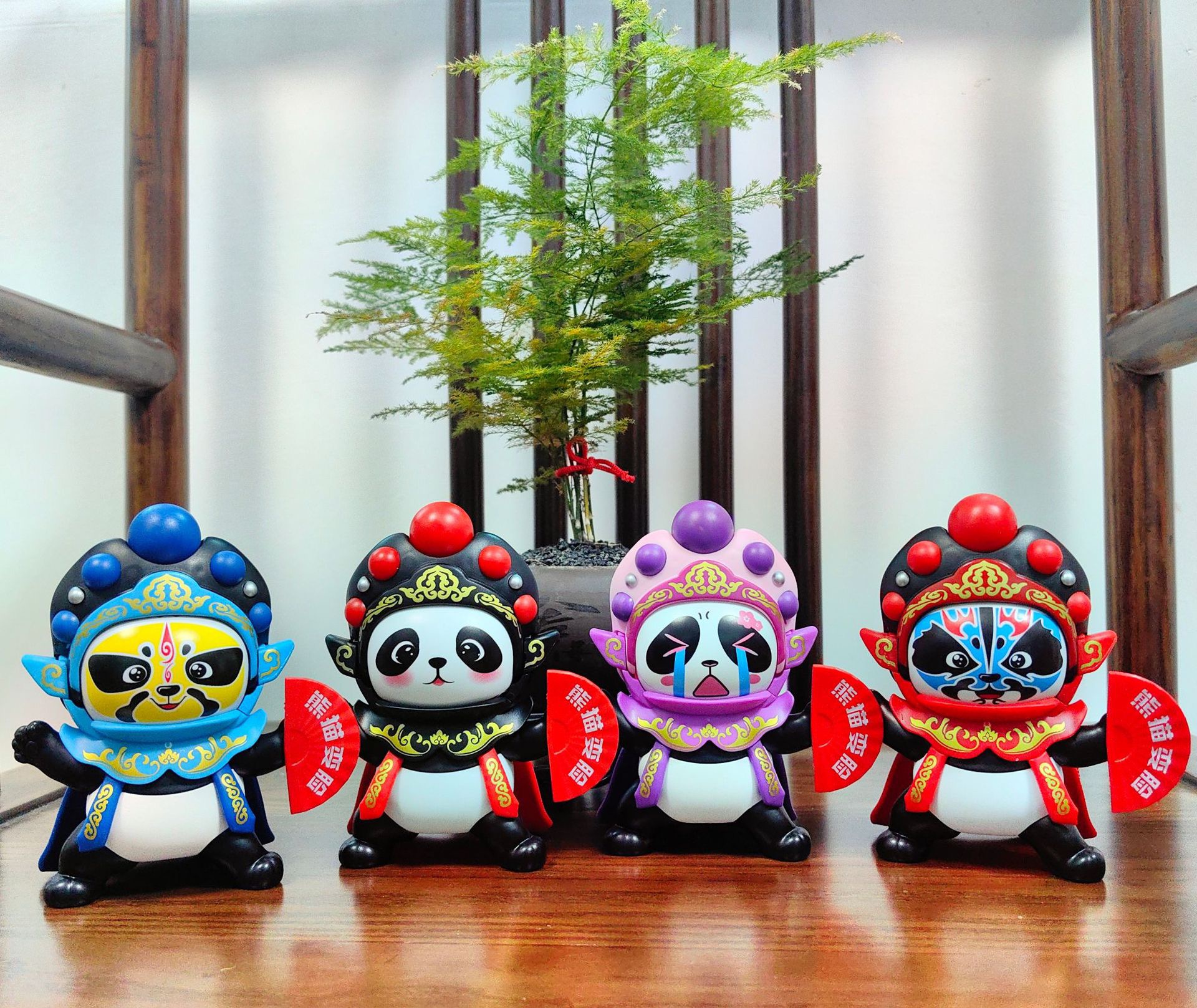 【川剧熊猫】川剧变脸娃娃解压熊猫玩偶pvc创意解压纪念品文化礼物