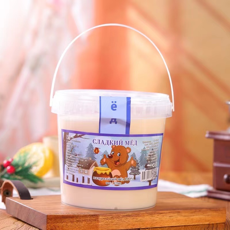【粉丝福利】俄罗斯原装进口正品结晶桶装椴树蜜1250克