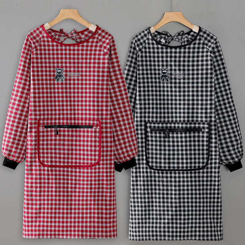 加厚罩衣长袖围裙厨房家用男女工厂家务耐脏工作服耐磨耐脏