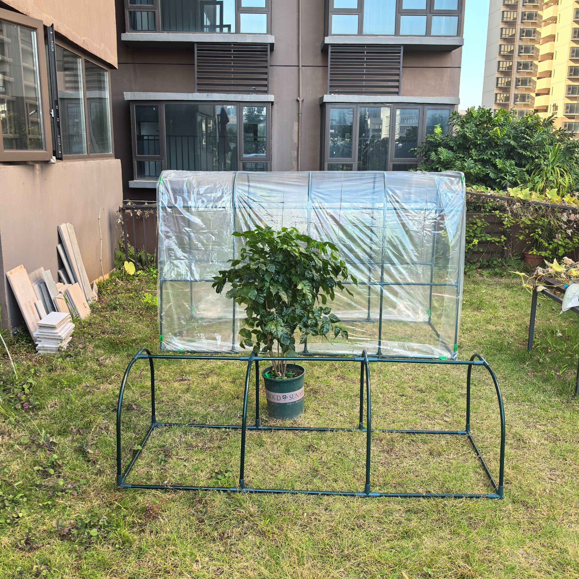 【升级加粗】花棚暖房家用花卉多肉阳台温室花房防冻保温挡雨小暖棚