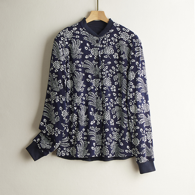 小个妈妈棉袄100桑蚕丝填充小棉衣手工丝绵内胆中老年妈妈女棉服